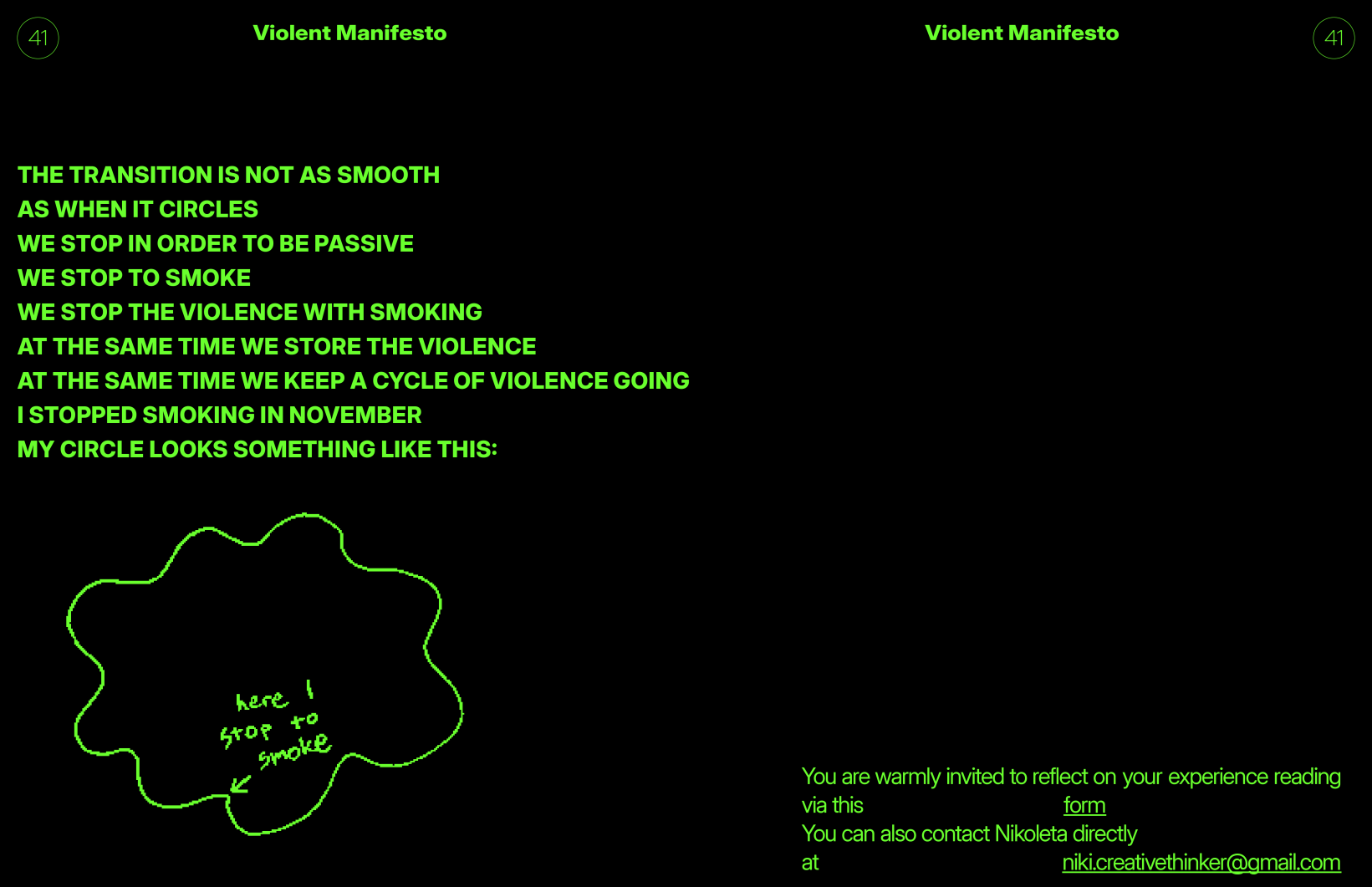 Nikoleta Radišić: Violent Manifesto