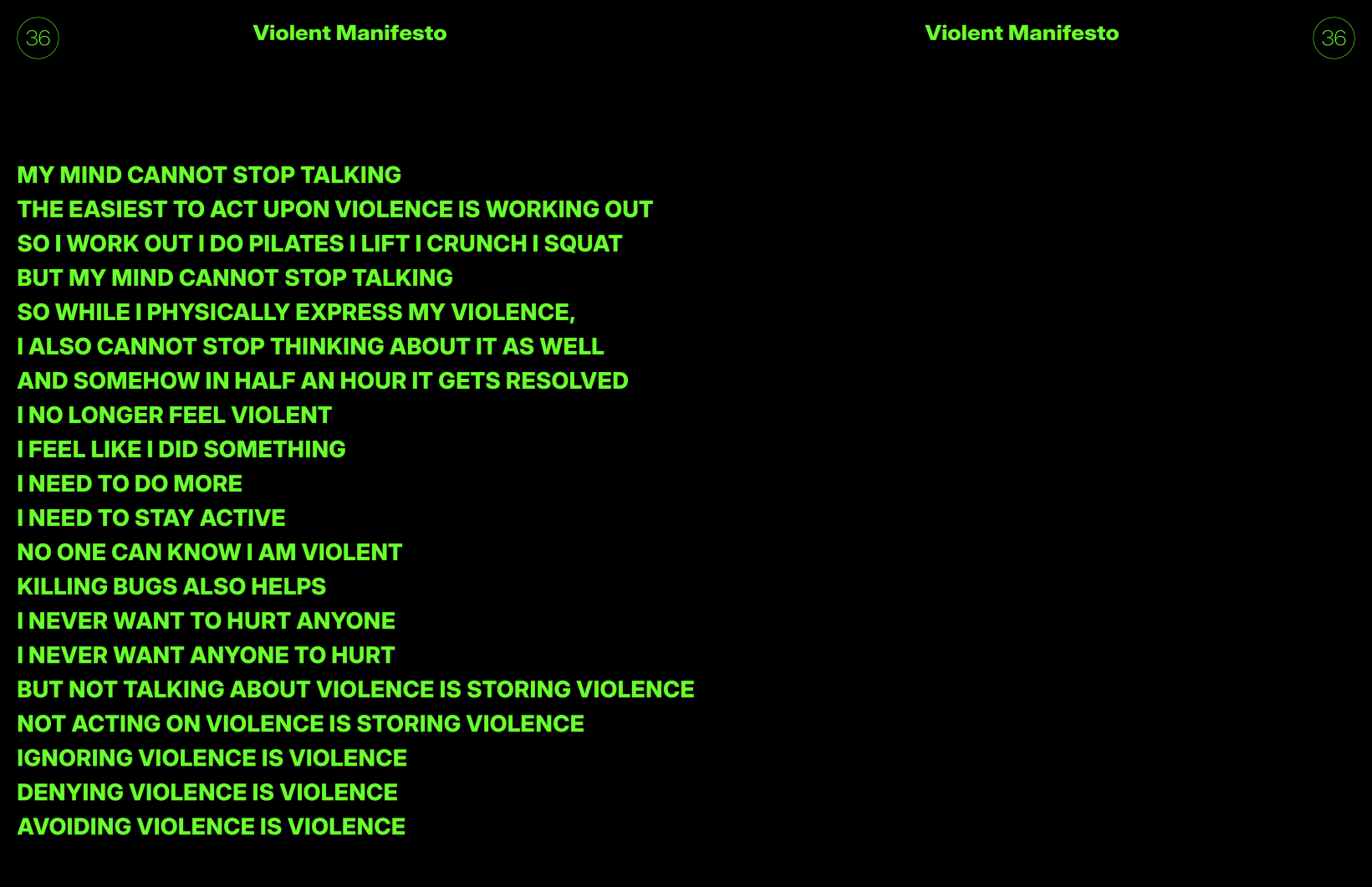 Nikoleta Radišić: Violent Manifesto
