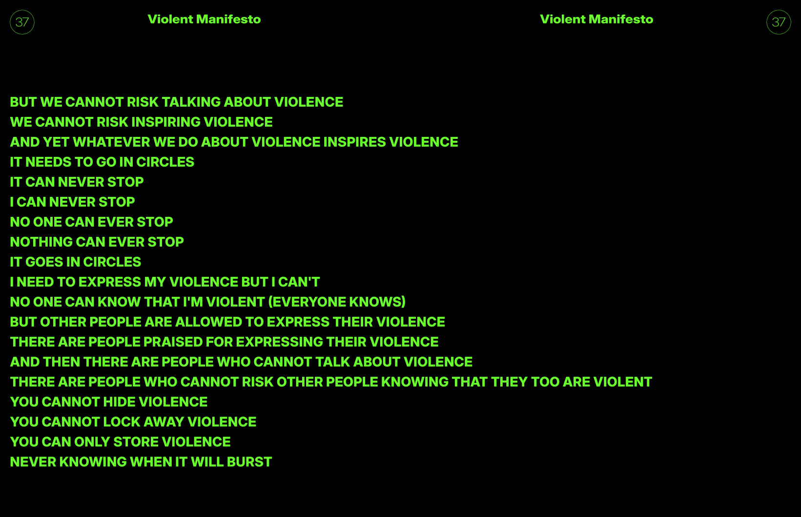 Nikoleta Radišić: Violent Manifesto