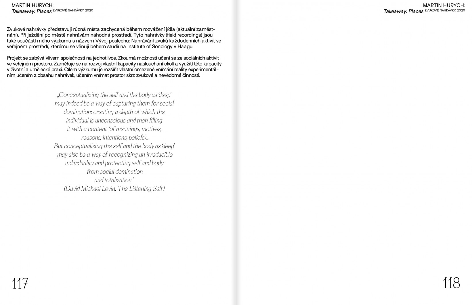 Martin Hurych: Takeaway: Places