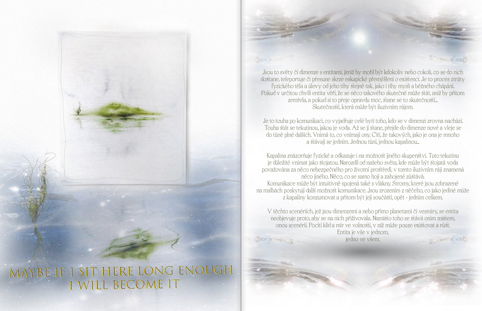 Iva Davidová: Maybe if I sit here long enough I will become it